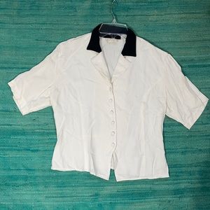 Totonko collared blouse vintage button up Medium